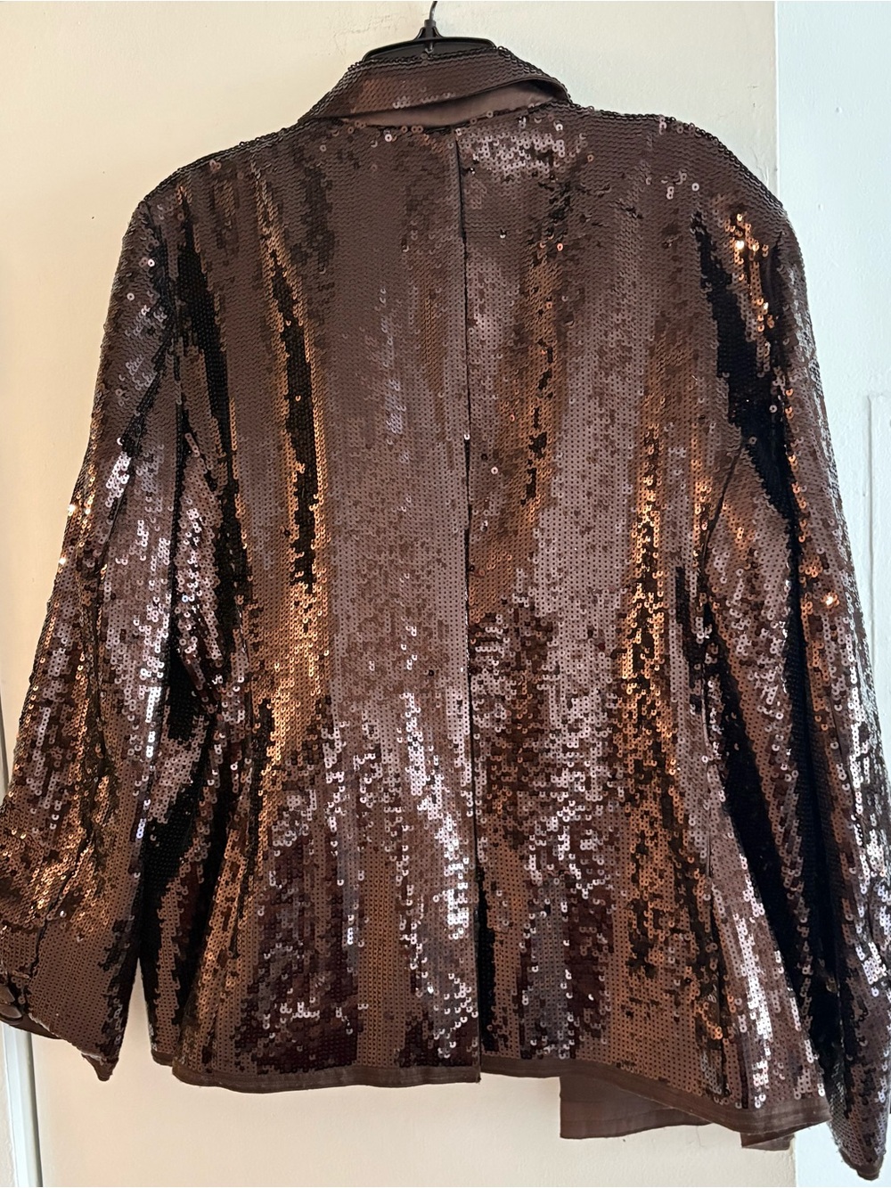 Chico's Dark Bronze Sequin Blazer - Picture 2 of 6